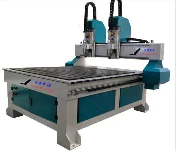 Fast Speed Synchronized CNC Router for Stone 2 Heads Plane Engraving Machine