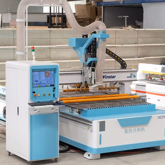 Máquina automática de troca de ferramenta para carpintaria ATC 1325 CNC Router com 8 ferramentas para móveis, armário, porta de madeira, corte, gravação